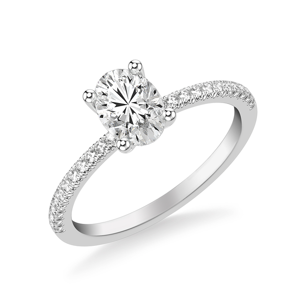 Diamond Semi-Mount Engagement Ring Frederick Goldman Image 2 The Ring Austin Round Rock, TX