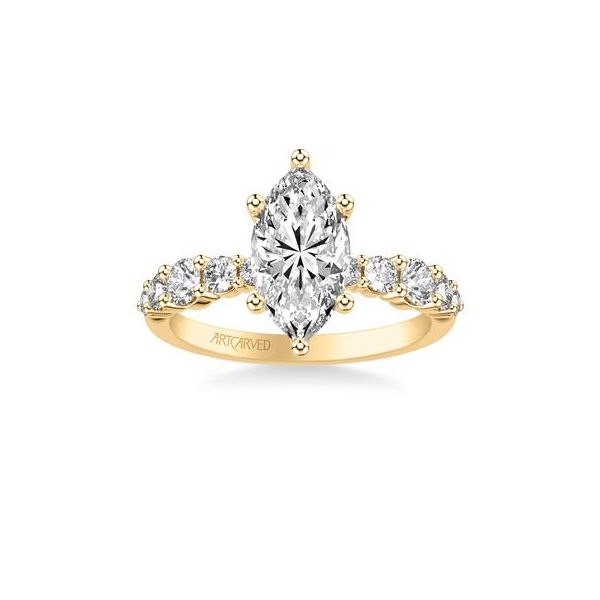 Diamond Semi-Mount Engagement Ring Frederick Goldman Image 2 The Ring Austin Round Rock, TX