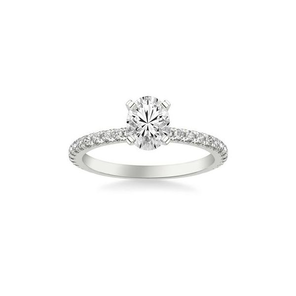 Diamond Semi-Mount Engagement Ring Frederick Goldman Image 2 The Ring Austin Round Rock, TX