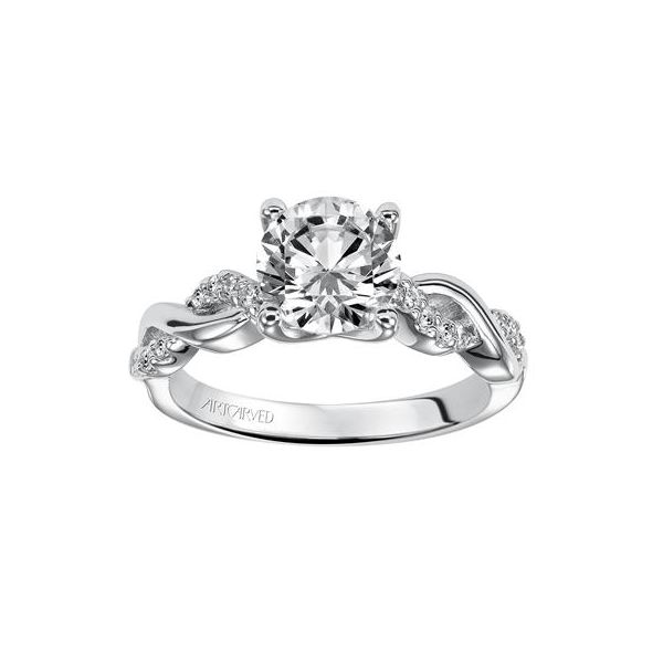 14K White Gold Twisted Ring Image 2 The Ring Austin Round Rock, TX