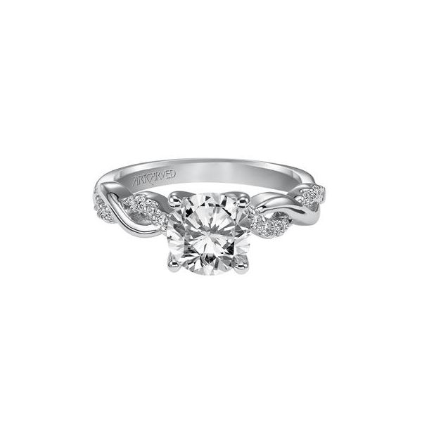 14K White Gold Twisted Ring Image 4 The Ring Austin Round Rock, TX