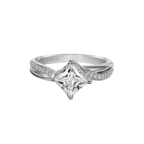 Diamond Semi-Mount Engagement Ring ArtCarved Image 2 The Ring Austin Round Rock, TX