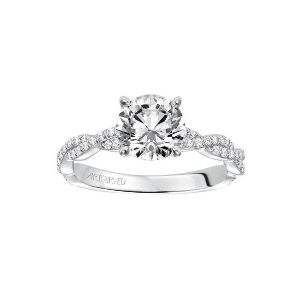 14K White Gold Twisted Ring Image 2 The Ring Austin Round Rock, TX