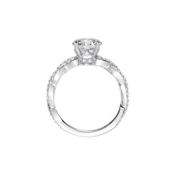 14K White Gold Twisted Ring Image 3 The Ring Austin Round Rock, TX