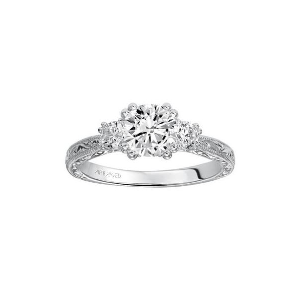 Three Stone Engagement Ring Image 3 The Ring Austin Round Rock, TX