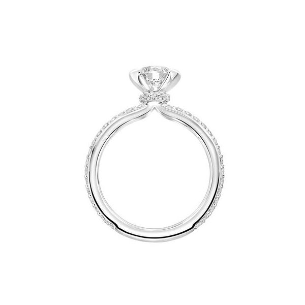 Diamond Semi-Mount Engagement Ring ArtCarved Image 3 The Ring Austin Round Rock, TX