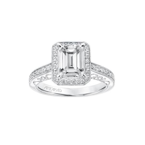 Halo Engagement Ring Image 3 The Ring Austin Round Rock, TX