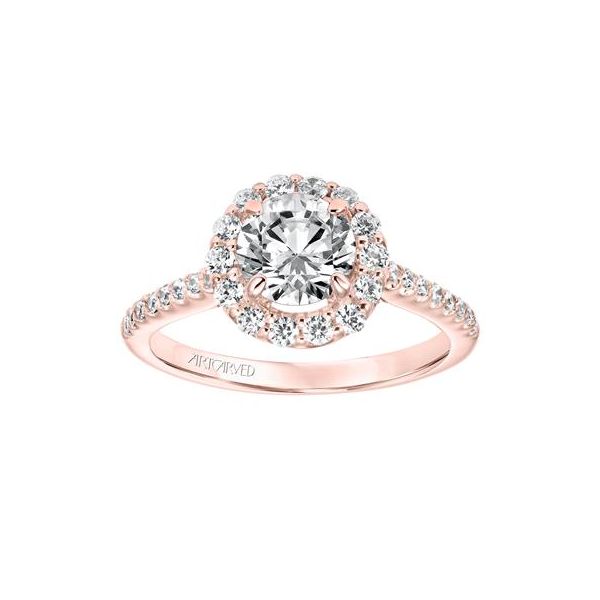 Halo Engagement Ring Image 3 The Ring Austin Round Rock, TX