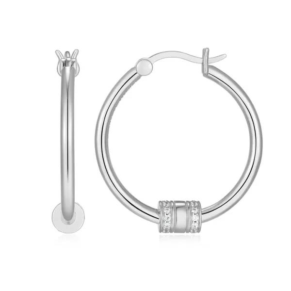 Sterling Silver Hoop Earrings The Ring Austin Round Rock, TX