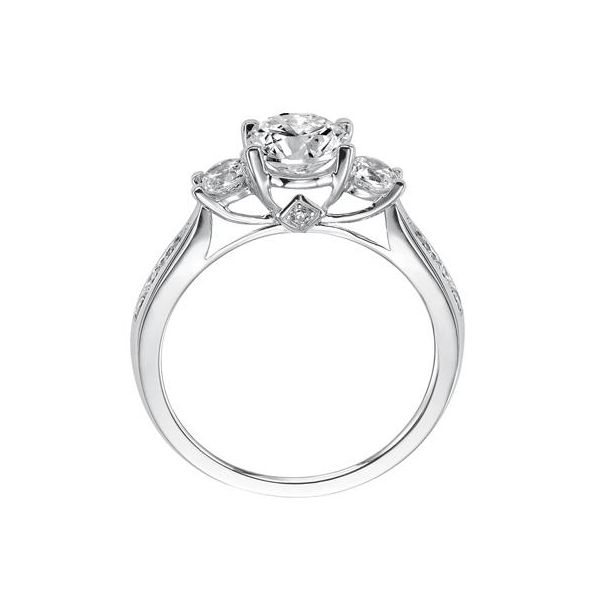 Diamond Semi-Mount Engagement Ring Frederick Goldman Image 2 The Ring Austin Round Rock, TX