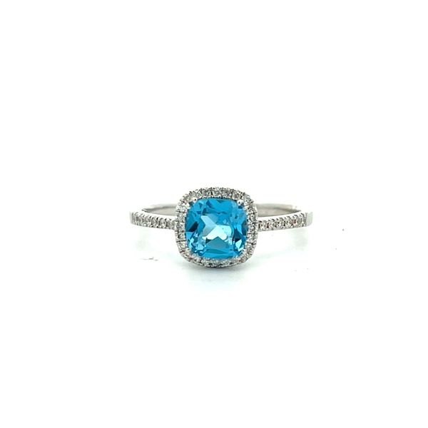 14K White Gold Halo Ring The Ring Austin Round Rock, TX