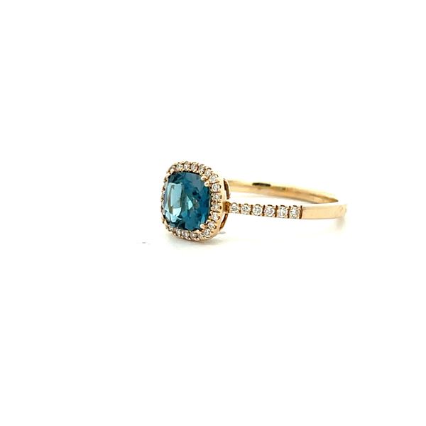 14K White Gold Halo Ring Image 2 The Ring Austin Round Rock, TX