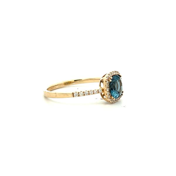 14K White Gold Halo Ring Image 3 The Ring Austin Round Rock, TX