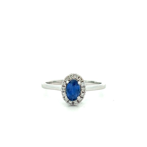 14K White Gold Halo Ring The Ring Austin Round Rock, TX