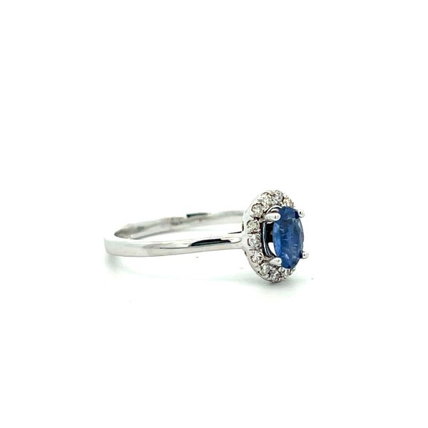 14K White Gold Halo Ring Image 2 The Ring Austin Round Rock, TX