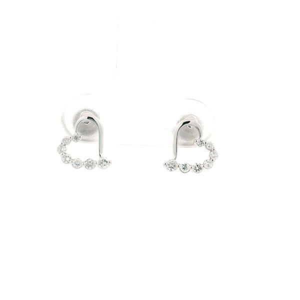 14K White Gold Stud Earrings The Ring Austin Round Rock, TX