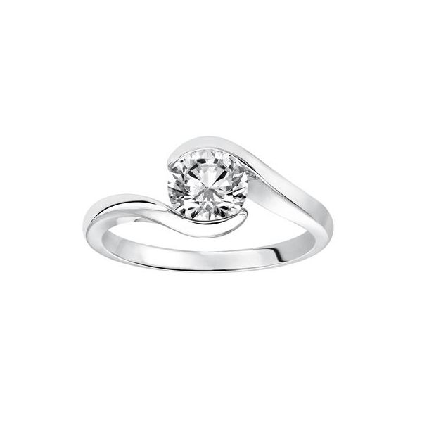 14K White Gold Solitaire Ring The Ring Austin Round Rock, TX