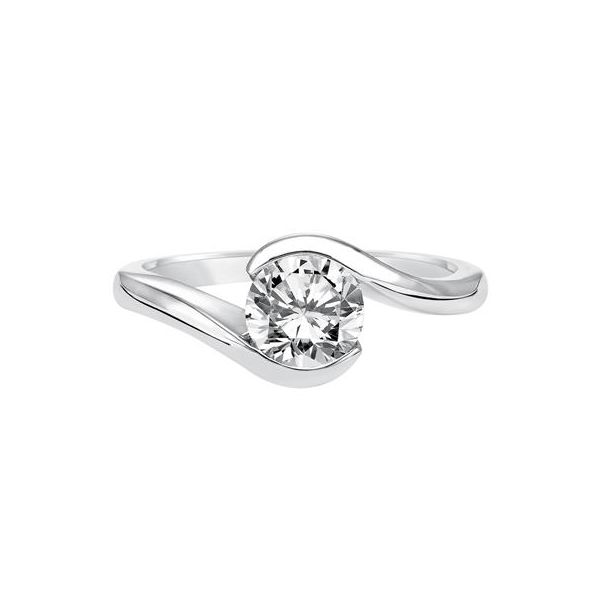 14K White Gold Solitaire Ring Image 3 The Ring Austin Round Rock, TX