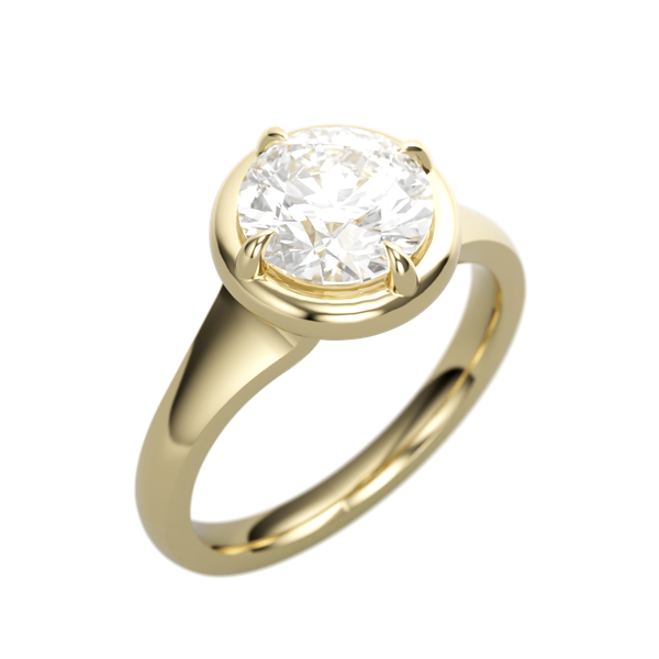 14K Yellow Gold Solitaire Ring The Ring Austin Round Rock, TX