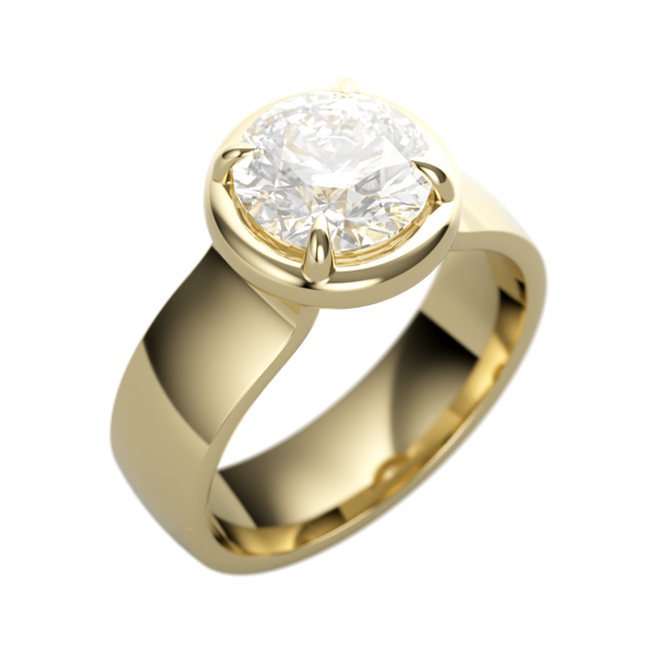 14K Yellow Gold Solitaire Ring The Ring Austin Round Rock, TX