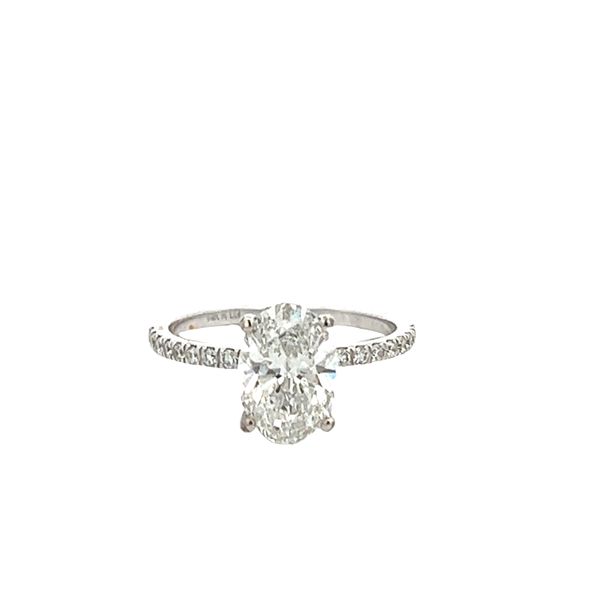 2.04CT 14K WG Lab Grown Oval F,VS2 Hidden Halo Engagement Ring Size 6.75 The Ring Austin Round Rock, TX