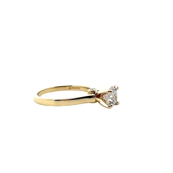0.91CT Lab Grown Round Center With RD Peek A boo diamond Accented Solitaire Engagement Ring Image 2 The Ring Austin Round Rock, TX