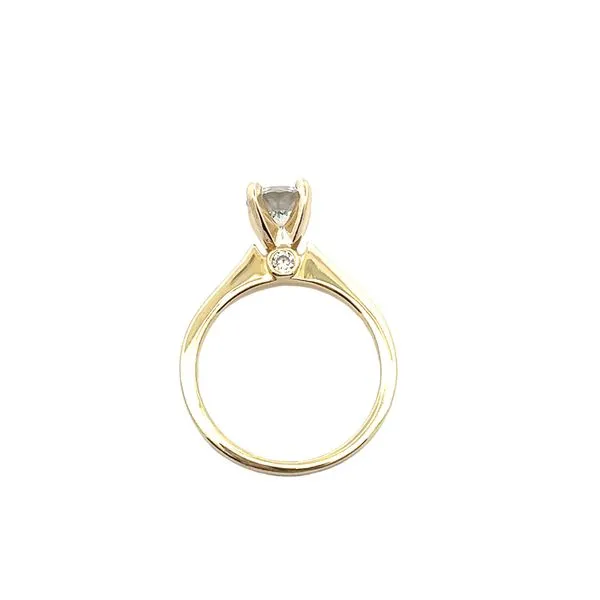 0.91CT Lab Grown Round Center With RD Peek A boo diamond Accented Solitaire Engagement Ring Image 3 The Ring Austin Round Rock, TX
