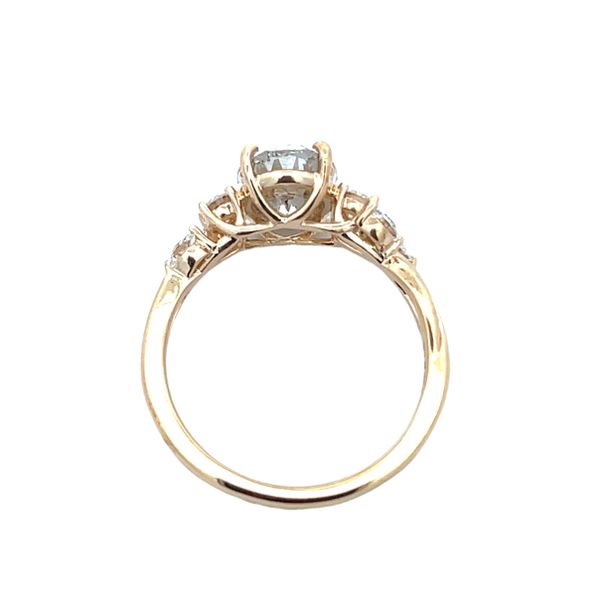 2 1/3CTW 14K YG LG Oval Center With Marquise And Round Accented Diamond Engagement Ring Image 3 The Ring Austin Round Rock, TX