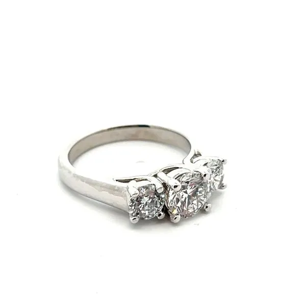 2.00CTW Platinum Lab Grown Round Diamond 3 Stone Engagement Ring Size 7 Image 3 The Ring Austin Round Rock, TX