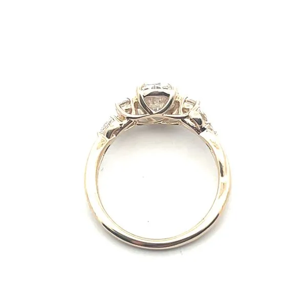 1 5/8CTW 14K YG LG Oval Center Accented With Round & Marquise Criss Cross Engagement Ring Image 2 The Ring Austin Round Rock, TX