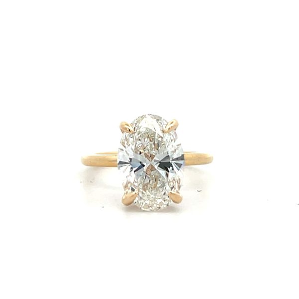 3.00CTW 18K Shank/14K YG Lab Grown Diamond Hidden Halo Basket Round Engagement The Ring Austin Round Rock, TX