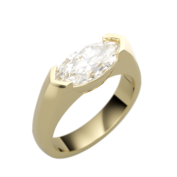 14K Yellow Gold Solitaire Ring The Ring Austin Round Rock, TX
