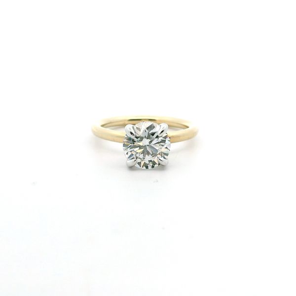 14K Yellow Gold Hidden Halo Ring The Ring Austin Round Rock, TX