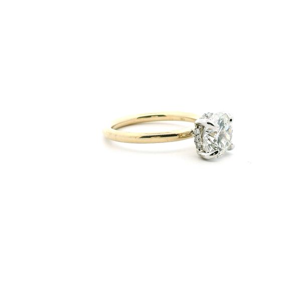 14K Yellow Gold Hidden Halo Ring Image 2 The Ring Austin Round Rock, TX