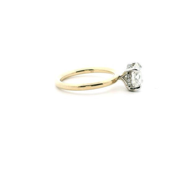 14K Yellow Gold Hidden Halo Ring Image 3 The Ring Austin Round Rock, TX