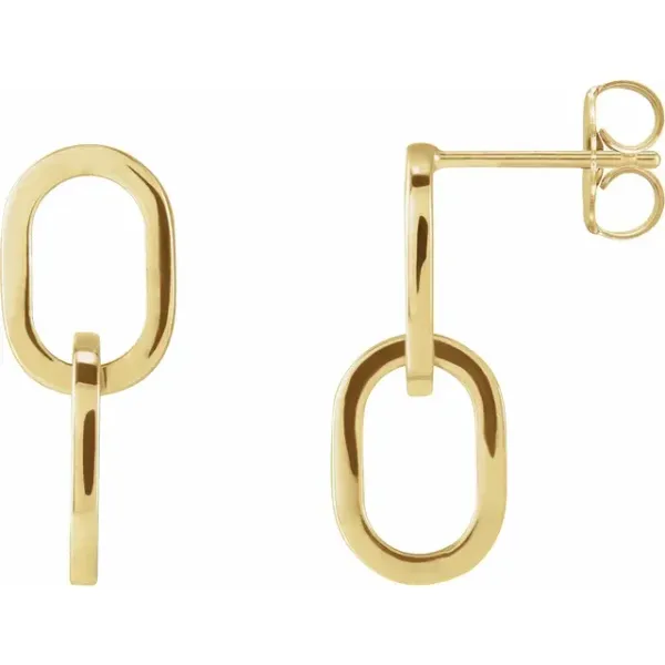 14K Yellow Gold Earrings The Ring Austin Round Rock, TX
