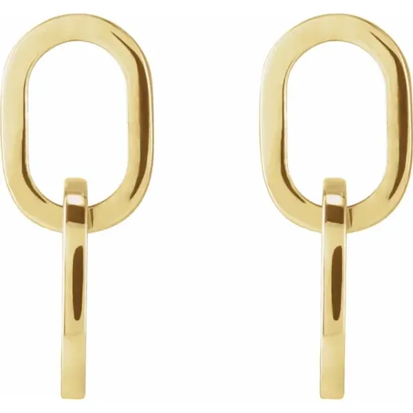 14K Yellow Gold Earrings Image 2 The Ring Austin Round Rock, TX
