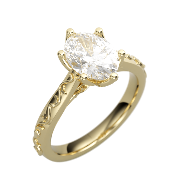 14K Yellow Gold Solitaire Ring The Ring Austin Round Rock, TX
