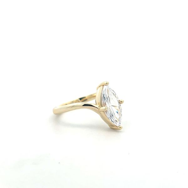 14K Yellow Gold Solitaire Ring Image 2 The Ring Austin Round Rock, TX
