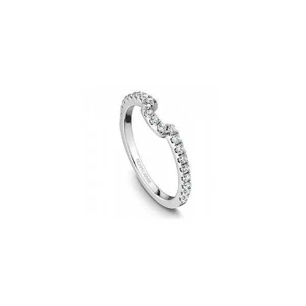 1/3CTW 14K WG Mined Diamond Curved Wedding Band The Ring Austin Round Rock, TX