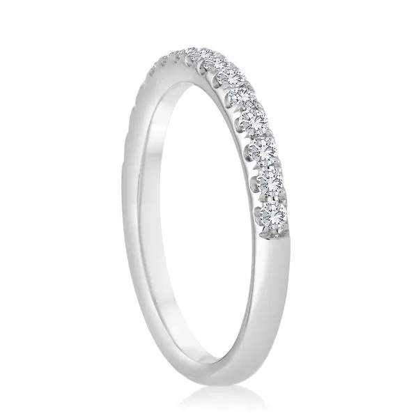 Round Pave Wedding Band 1/4ctw Image 2 The Ring Austin Round Rock, TX