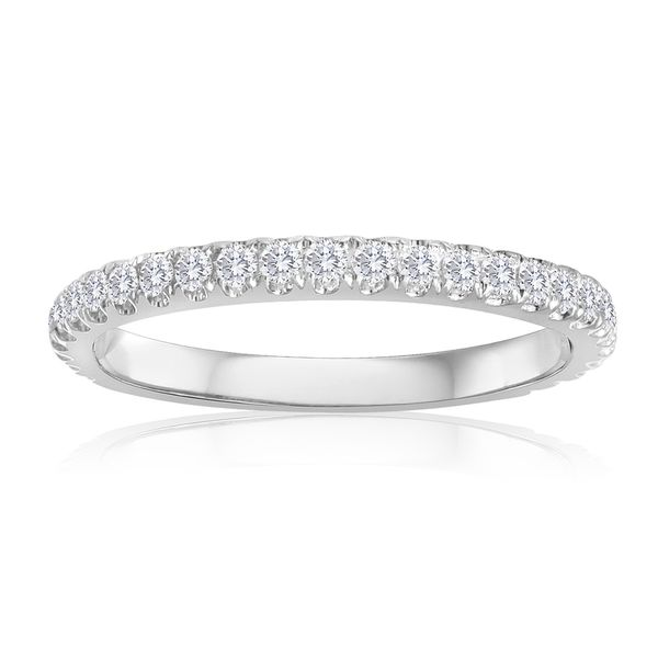 Round Pave Wedding Band 2/5ctw The Ring Austin Round Rock, TX