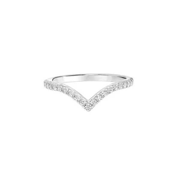 1/3CTW 14K WG Mined Diamond Chevron Wedding Band Image 2 The Ring Austin Round Rock, TX