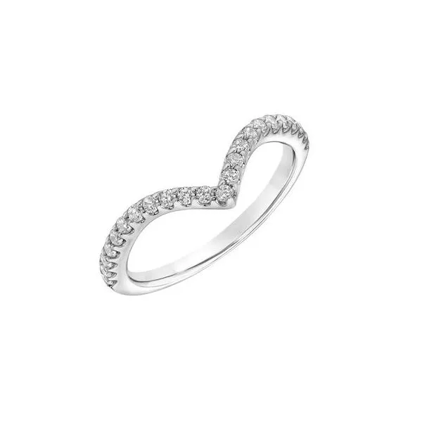 1/3CTW 14K WG Mined Diamond Chevron Wedding Band The Ring Austin Round Rock, TX