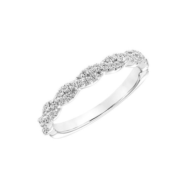Modern Chiseled Braided Wedding Ring in 18 Karat White Gold for sale at  Pamono