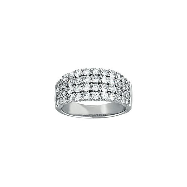 2.00CT 14K WG Round Mined Diamond Four Row Wedding Band The Ring Austin Round Rock, TX