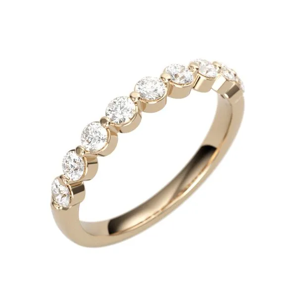 1/2CTW 14K RG Mined Diamond Shared Prong Wedding Band The Ring Austin Round Rock, TX