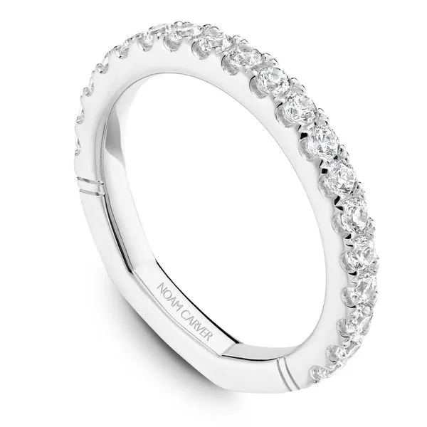 5/8CTW 14K WG Mined Diamond Prong Set With Euro Shank Wedding Band The Ring Austin Round Rock, TX