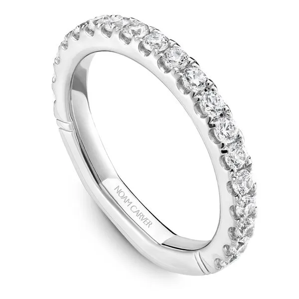 5/8CTW 14K WG Mined Diamond Prong Set Euro Shank Wedding Band The Ring Austin Round Rock, TX