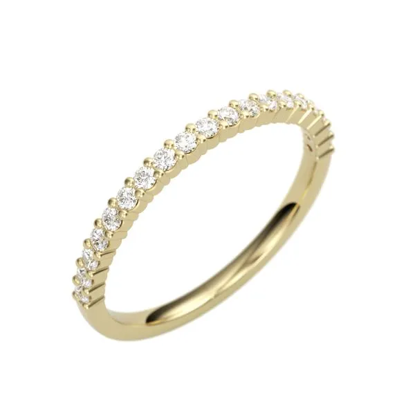 1/4CTW 14K YG Mined Diamond Round Wedding Band The Ring Austin Round Rock, TX